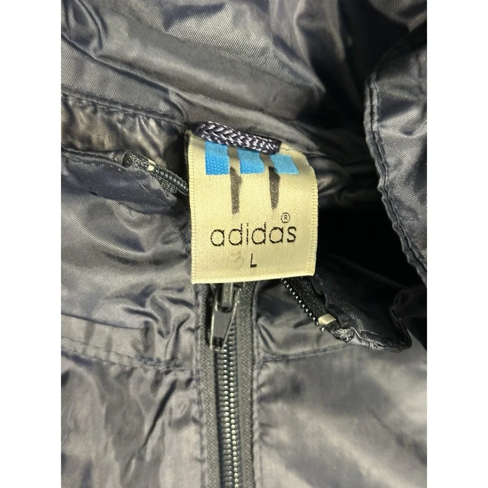 Vintage Adidas Basketball Jacket Greece Peristeri BC Hooded Windbreaker L